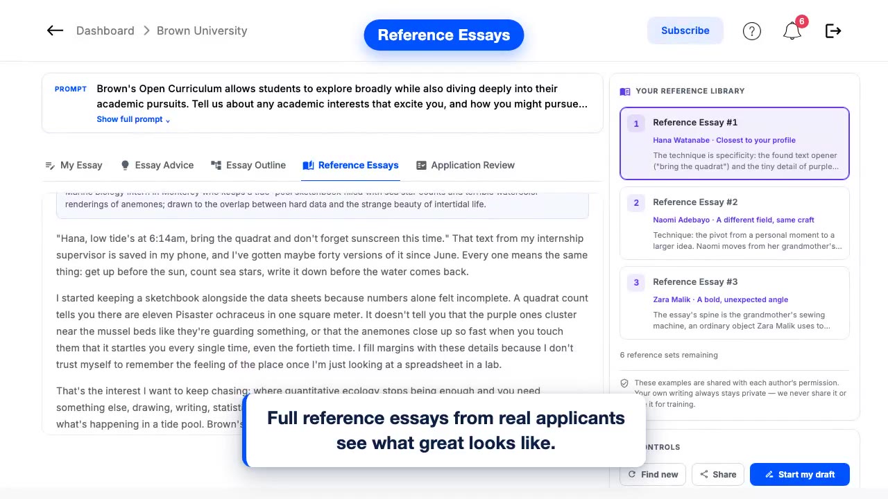 Reference Essays Library — Walkthrough